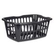 Basket Anthracite polypropylene 50 L 58 x 24 x 42 cm (12 Units) Cheap