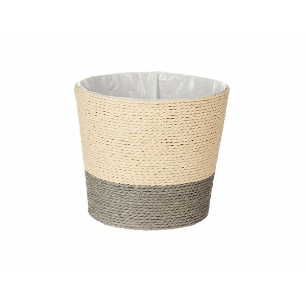 Planter Grey Rope Plastic 19,5 x 16,5 x 19,5 cm (24 Units) For Cheap