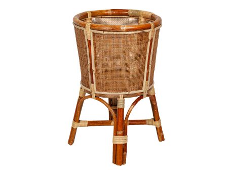 Planter Romimex Natural Rattan 35 x 55 x 35 cm Legs Cheap