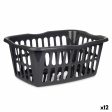 Basket Anthracite polypropylene 50 L 58 x 24 x 42 cm (12 Units) Cheap