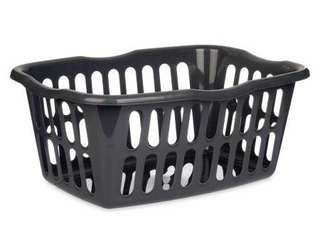 Basket Anthracite polypropylene 50 L 58 x 24 x 42 cm (12 Units) Cheap