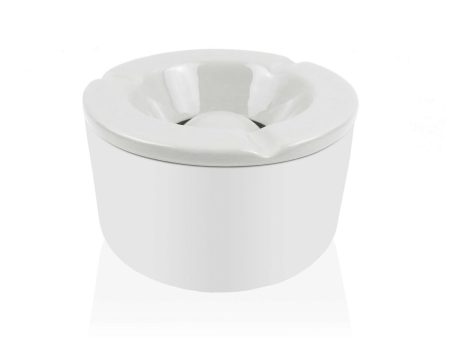 Ashtray Versa White Dolomite 11,2 x 6,2 x 11,2 cm Circular For Discount