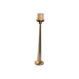 Candleholder Home ESPRIT Golden Aluminium 18,5 X 18,5 X 85,5 cm For Discount