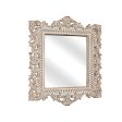 Wall mirror Romimex Natural 35 x 30 x 2 cm Squared For Sale