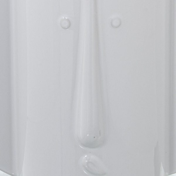 Vase Alexandra House Living White Ceramic Shiny Face 13 x 24 x 20 cm For Cheap