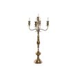 Candle Holder Home ESPRIT Golden Metal 38,5 X 38,5 X 80 cm Online Hot Sale