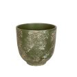 Planter Romimex Green Ceramic 20 x 20 x 20 cm Discount