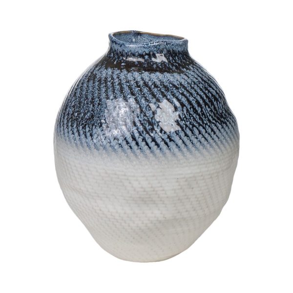 Vase Romimex Blue Beige Porcelain 26 x 31 x 26 cm Cheap