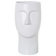 Vase Alexandra House Living White Ceramic Face 17 x 18 x 38 cm Cheap