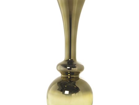 Vase Alexandra House Living Green Transparent Crystal 24 x 24 x 65 cm Online Hot Sale