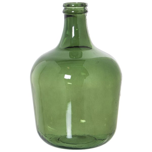 Vase made from recycled glass Alexandra House Living Green Crystal 25 x 25 x 38 cm Online now