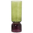 Vase Alexandra House Living Green Crystal 11 x 11 x 32 cm Discount