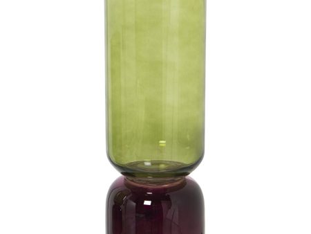 Vase Alexandra House Living Green Crystal 11 x 11 x 32 cm Discount