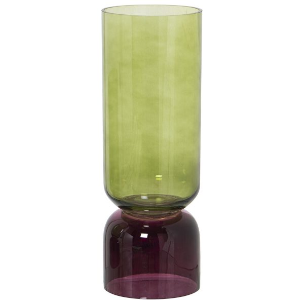 Vase Alexandra House Living Green Crystal 11 x 11 x 32 cm Discount