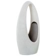 Vase Alexandra House Living White Ceramic 13 x 26 x 43 cm Basket For Sale