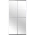 Wall mirror Alexandra House Living Silver Window Rectangular Cheap