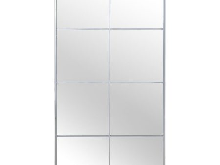 Wall mirror Alexandra House Living Silver Window Rectangular Cheap