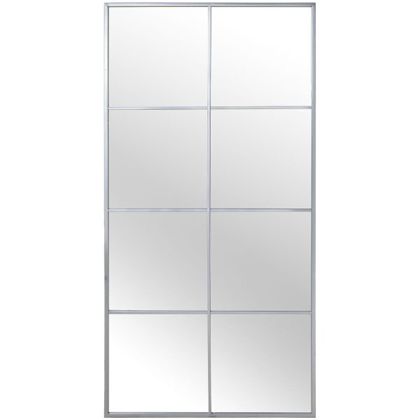 Wall mirror Alexandra House Living Silver Window Rectangular Cheap