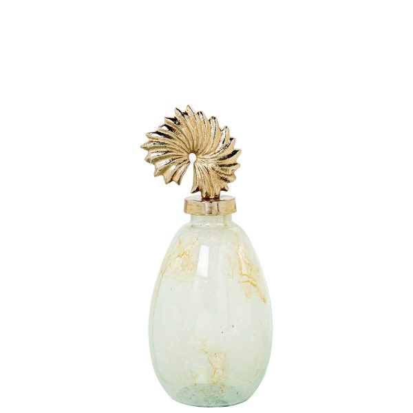 Vase Alexandra House Living Golden Crystal 15 x 37 cm Online Sale