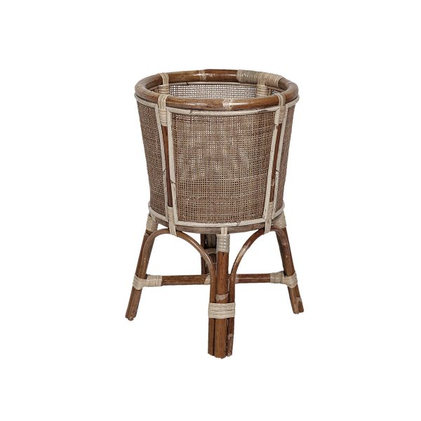 Planter Romimex Natural Rattan 38 x 65 x 38 cm Legs Online now