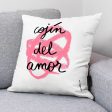 Cushion cover Decolores Amor Multicolour 50 x 50 cm Cotton Spanish Sale