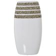 Vase Alexandra House Living White Ceramic 13 x 18 x 33 cm Fashion