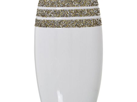 Vase Alexandra House Living White Ceramic 13 x 18 x 33 cm Fashion