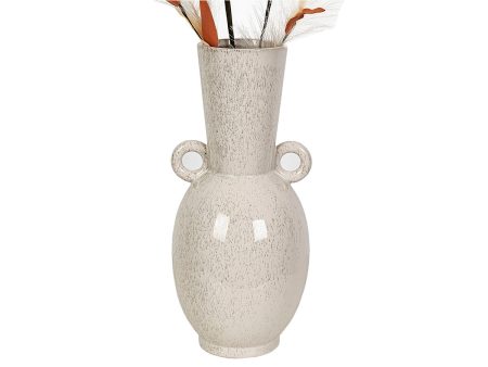 Vase Romimex Beige Ceramic 18 x 40 x 18 cm With handles Online Sale