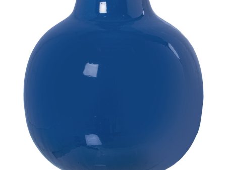 Vase Alexandra House Living Dark blue Metal 21 x 21 x 21 cm Hot on Sale