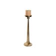 Candleholder Home ESPRIT Golden Aluminium 18,5 X 18,5 X 64,5 cm Cheap