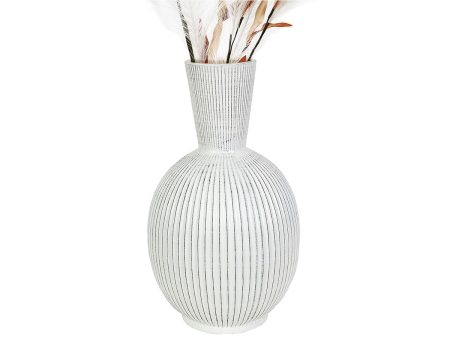 Vase Romimex Beige Ceramic Spherical 24 x 45 x 24 cm Sale