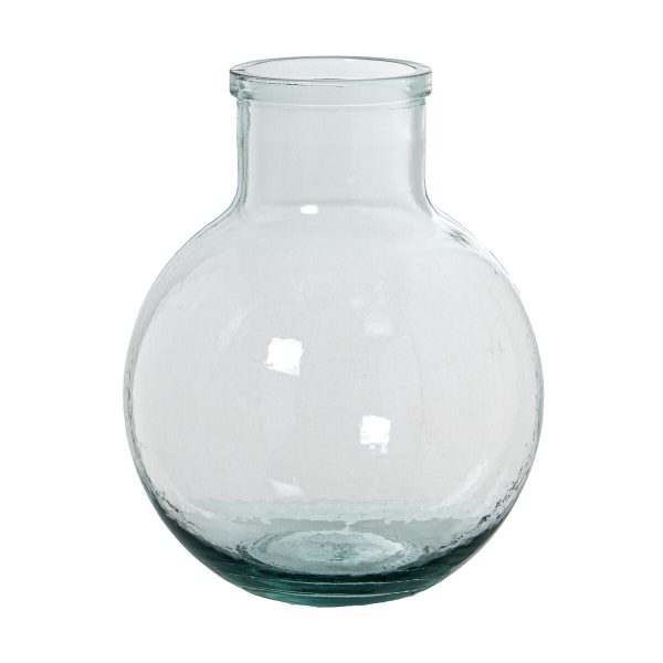 Vase made from recycled glass Alexandra House Living Transparent Crystal 23 x 22 x 31 cm Online