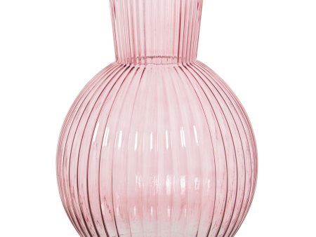 Vase Alexandra House Living Pink Crystal 23 x 23 x 34 cm Online now