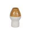 Vase Romimex Yellow White Ceramic 18 x 29 x 18 cm For Discount