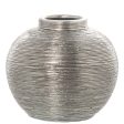 Vase Alexandra House Living Silver Ceramic 28 x 28 x 27 cm on Sale