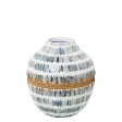 Vase Alexandra House Living Mother of pearl 23 x 22 x 27 cm Online