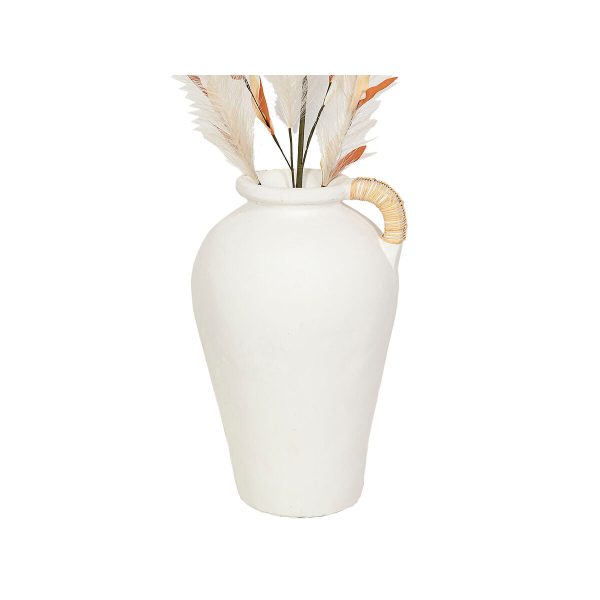 Vase Romimex White Rope Terracotta 27 x 40 x 27 cm With handle Discount