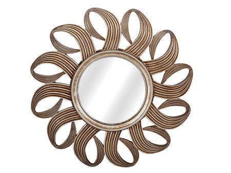 Wall mirror Romimex Silver Resin 44 x 44 x 4 cm Circular For Discount