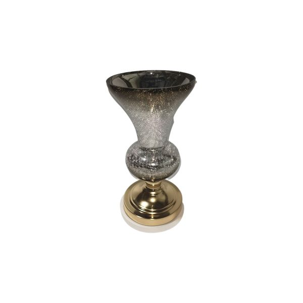 Vase Romimex Golden Glass 20 x 35 x 20 cm Online