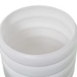 Planter Alexandra House Living White Ceramic 24 x 24 x 20 cm Hot on Sale