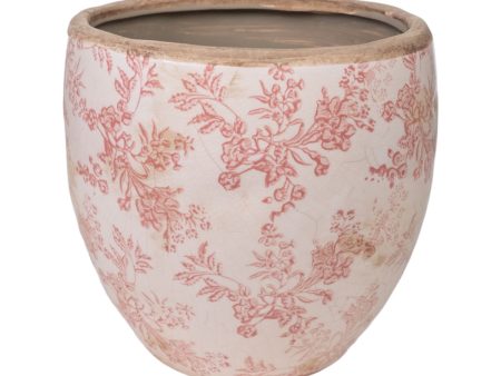 Planter Romimex Beige Pink Porcelain 20 x 19 x 20 cm Discount