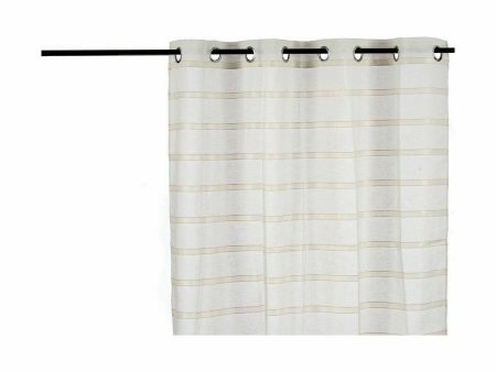 Curtain Stripes Beige 140 x 0,1 x 260 cm (6 Units) Online Hot Sale