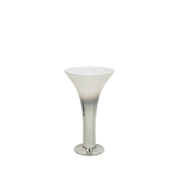 Vase Alexandra House Living Transparent Silver Glass 19 x 32 x 19 cm Online Sale