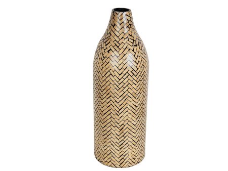 Vase Romimex Brown Black Bamboo 20 x 57 x 20 cm Online Hot Sale