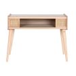 Console Home ESPRIT Rattan Paolownia wood 80 x 35 x 63 cm Online now