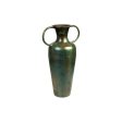 Vase Romimex Brown Green Metal 15 x 41 x 22 cm With handles Cheap