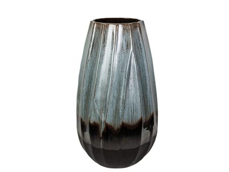 Vase Romimex Blue Black Blue Black Ceramic 28 x 44 x 28 cm Online