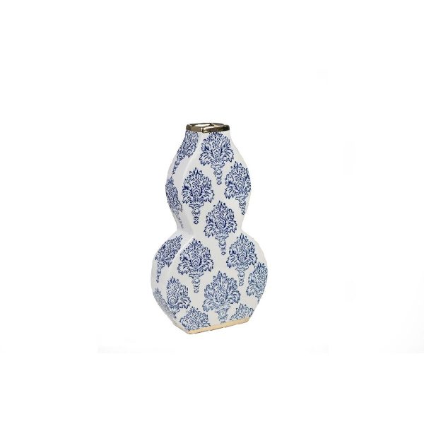 Vase Romimex Blue White Blue White Porcelain 17 x 30 x 7 cm For Discount