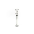 Candleholder Romimex Transparent Glass 6 x 26 x 6 cm For Sale