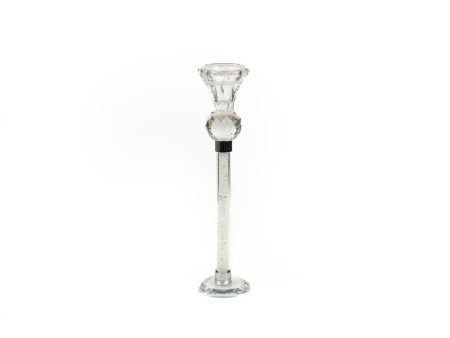 Candleholder Romimex Transparent Glass 6 x 26 x 6 cm For Sale